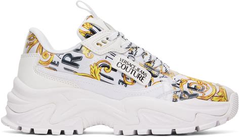 versace jeans white sneakers 1vj11a01t-a11|Versace Jeans Couture Hiker Sneakers .